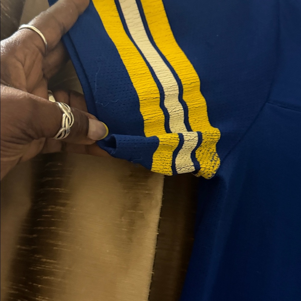 NBA Royal Blue Jersey with Yellow Script - Picture 4 of 9